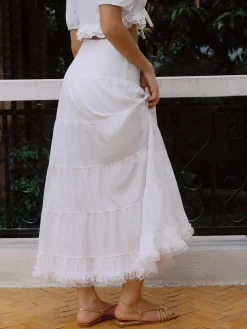 Serendipity Bow Detail Maxi Skirt Skirts