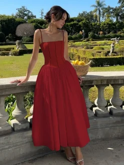New Serendipity Frenchy Flowy Long Dress White Dresses|Black Dresses