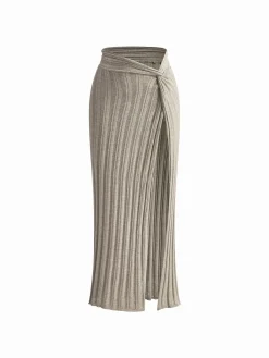 Outlet Sexy Halter Backless Skirt Set Skirt Sets|Long Sleeve Sets