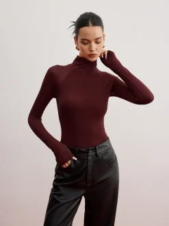 Outlet Sheer Sleeve Skinny Sweater Sweater Tops|Sweaters & Cardigans