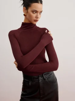 Outlet Sheer Sleeve Skinny Sweater Sweater Tops|Sweaters & Cardigans