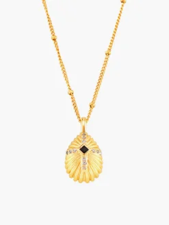Best Shell Cross Set Diamond Pendant Necklace Necklaces|Accessories