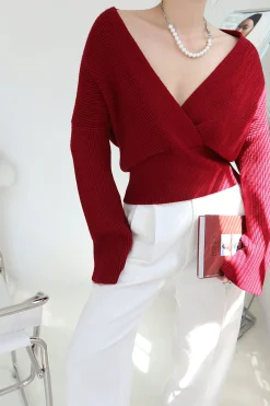 New She's Effortless Wrap Sweater Sweater Tops|Sweaters & Cardigans