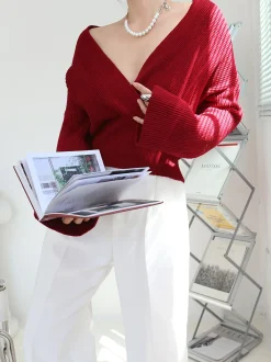 New She's Effortless Wrap Sweater Sweater Tops|Sweaters & Cardigans