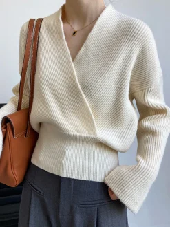 New She's Effortless Wrap Sweater Sweater Tops|Sweaters & Cardigans