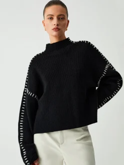 Discount Shift The Focus Oversized Mock Neck Sweater Sweater Tops|Sweaters & Cardigans