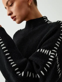 Discount Shift The Focus Oversized Mock Neck Sweater Sweater Tops|Sweaters & Cardigans