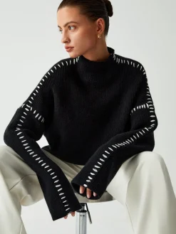 Discount Shift The Focus Oversized Mock Neck Sweater Sweater Tops|Sweaters & Cardigans