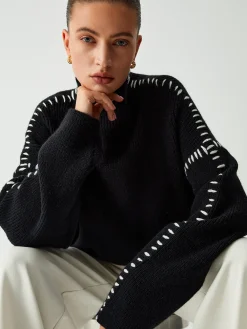 Discount Shift The Focus Oversized Mock Neck Sweater Sweater Tops|Sweaters & Cardigans
