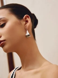 Hot Shining Leaf Hoop Earnings Earrings|Accessories