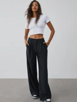 Hot Shock Value Pinstripe Wide Leg Dress Pants Wide Leg|Pants