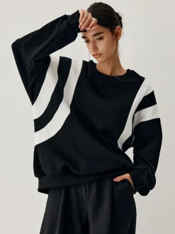 Outlet Side Panel Oversized Sweatshirt Sweatshirts & Hoodies|Tops