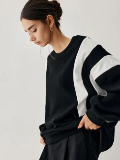 Outlet Side Panel Oversized Sweatshirt Sweatshirts & Hoodies|Tops
