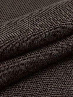Online Side Pleated Slim Knit Top Sweater Tops|Sweaters & Cardigans