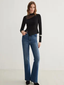 New Side Split Jersey Top T-shirts|Tops