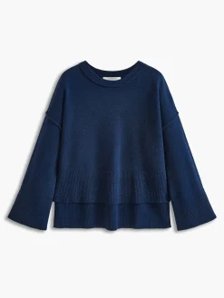 Best Side Split Oversized Pullover Sweater Sweater Tops|Sweaters & Cardigans