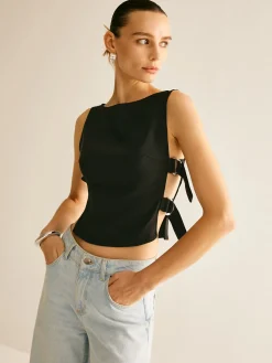 Hot Side-Buckle Sexy Crop Tank Top Crop Tops|Tank Tops & Camis