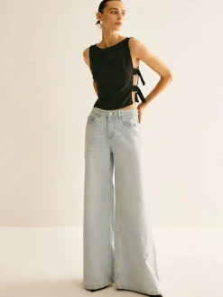 Hot Side-Buckle Sexy Crop Tank Top Crop Tops|Tank Tops & Camis