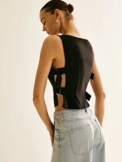 Hot Side-Buckle Sexy Crop Tank Top Crop Tops|Tank Tops & Camis