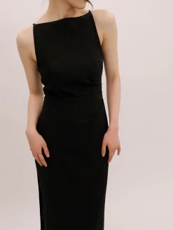 Best Silent Sea Boat Neck Midi Dress Summer Dresses|Midi Dresses