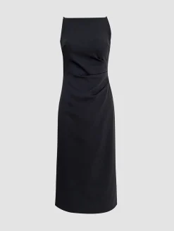 Best Silent Sea Boat Neck Midi Dress Summer Dresses|Midi Dresses