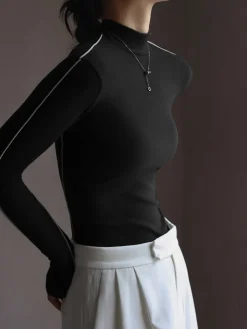 Online Silver Lining Long Sleeve Top T-shirts|Tops