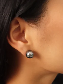Online Silver Pearl Stud Earrings Earrings|Accessories