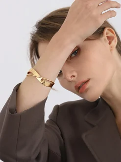 Best Simple Flat Mouthed Bracelet Rings & Bracelets|Accessories