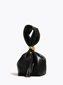 Hot Simple Oval-Ring Drawstring Bucket Bag Bags|Accessories