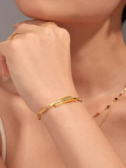 Clearance Simple Stick Chain Rhinestone Bracelet Rings & Bracelets|Accessories