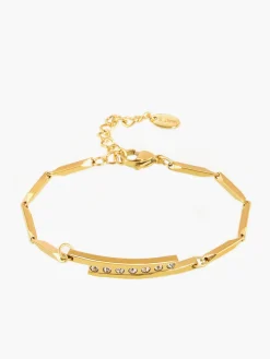 Clearance Simple Stick Chain Rhinestone Bracelet Rings & Bracelets|Accessories
