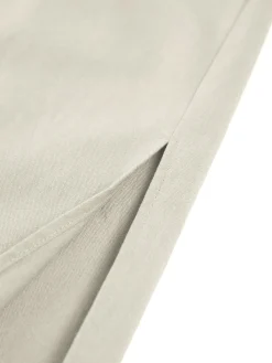 Clearance Sleeveless Button-Down Collar Tie Back Skirt Set Skirt Sets|Long Sleeve Sets