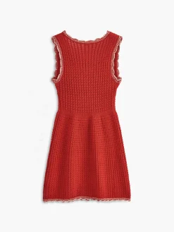 Discount Sleeveless Knitted Short Dress Casual Dresses|Work Dresses