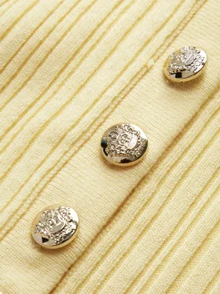 Sale Slim Fit Collar Knit Short Dress with Metal Button Casual Dresses|Summer Dresses