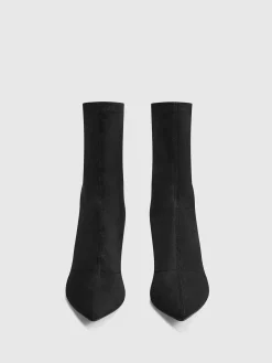Clearance Slingback Heel Suede Ankle Boots Shoes|Accessories