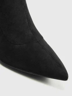 Clearance Slingback Heel Suede Ankle Boots Shoes|Accessories