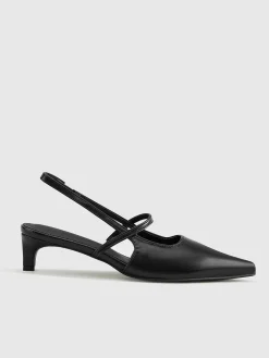 Sale Slingback Kitten Heel Pumps Shoes