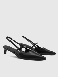 Sale Slingback Kitten Heel Pumps Shoes
