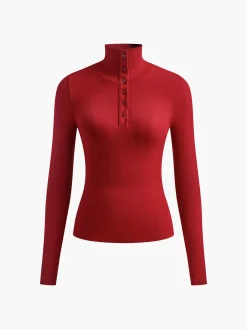 New Slinky Button-up Long Sleeve Shirt T-shirts|Tops
