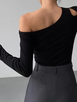 Sale Slinky Cutout Knit Top Sweater Tops|Sweaters & Cardigans