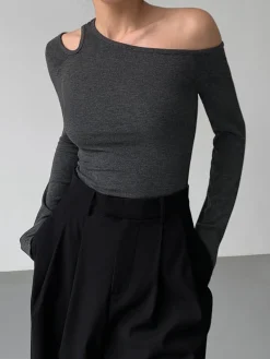 Sale Slinky Cutout Knit Top Sweater Tops|Sweaters & Cardigans