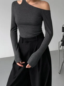 Sale Slinky Cutout Knit Top Sweater Tops|Sweaters & Cardigans