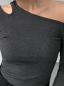Sale Slinky Cutout Knit Top Sweater Tops|Sweaters & Cardigans