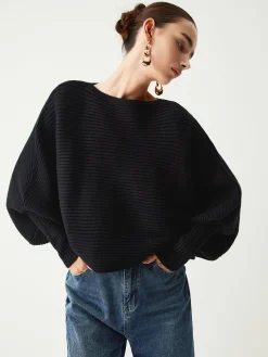 Outlet Slouchy Oversized Rib Crop Sweater Sweater Tops|Sweaters & Cardigans