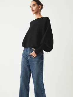 Outlet Slouchy Oversized Rib Crop Sweater Sweater Tops|Sweaters & Cardigans