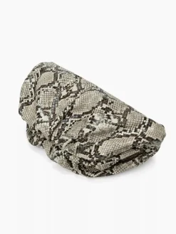 Snakeskin Print Cloud Clutch Bag Bags|Accessories