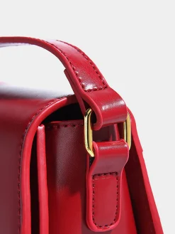Soft Buckle Glossy Crossbody Bag Bags|Accessories