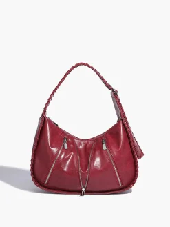 Hot Soft-Buckle Zip-Decor Armpit Bag Bags|Accessories