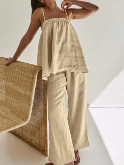 New Solid Casual Pants Set Pants Sets|Matching Sets