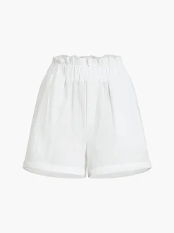 Solid Cotton Ruffle Short Sets Shorts Sets|Matching Sets